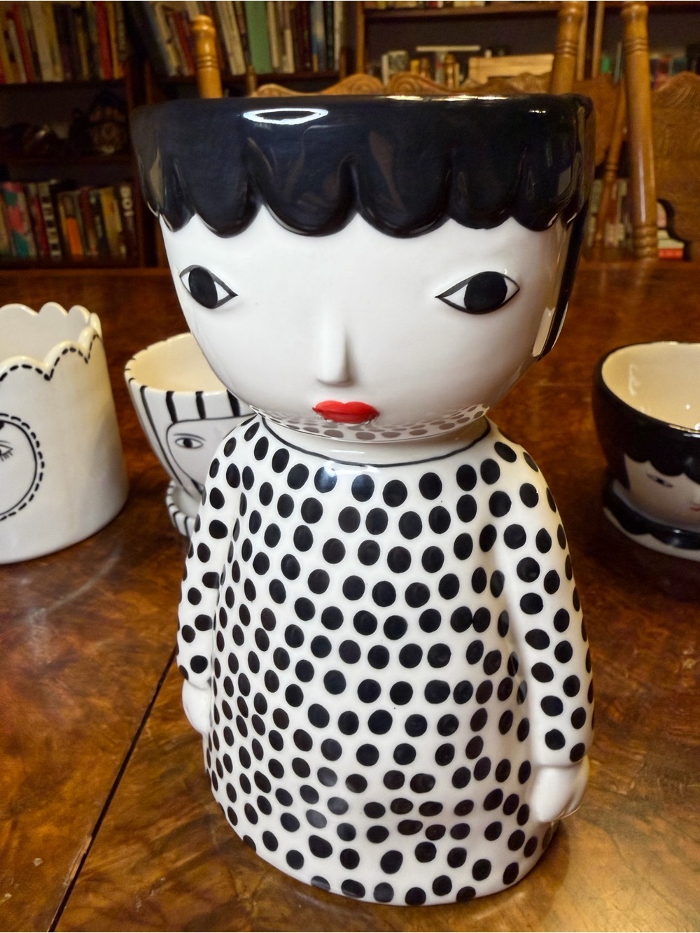 Anthropologie Kinska Face Pots Complete Set - Picture 11 of 16